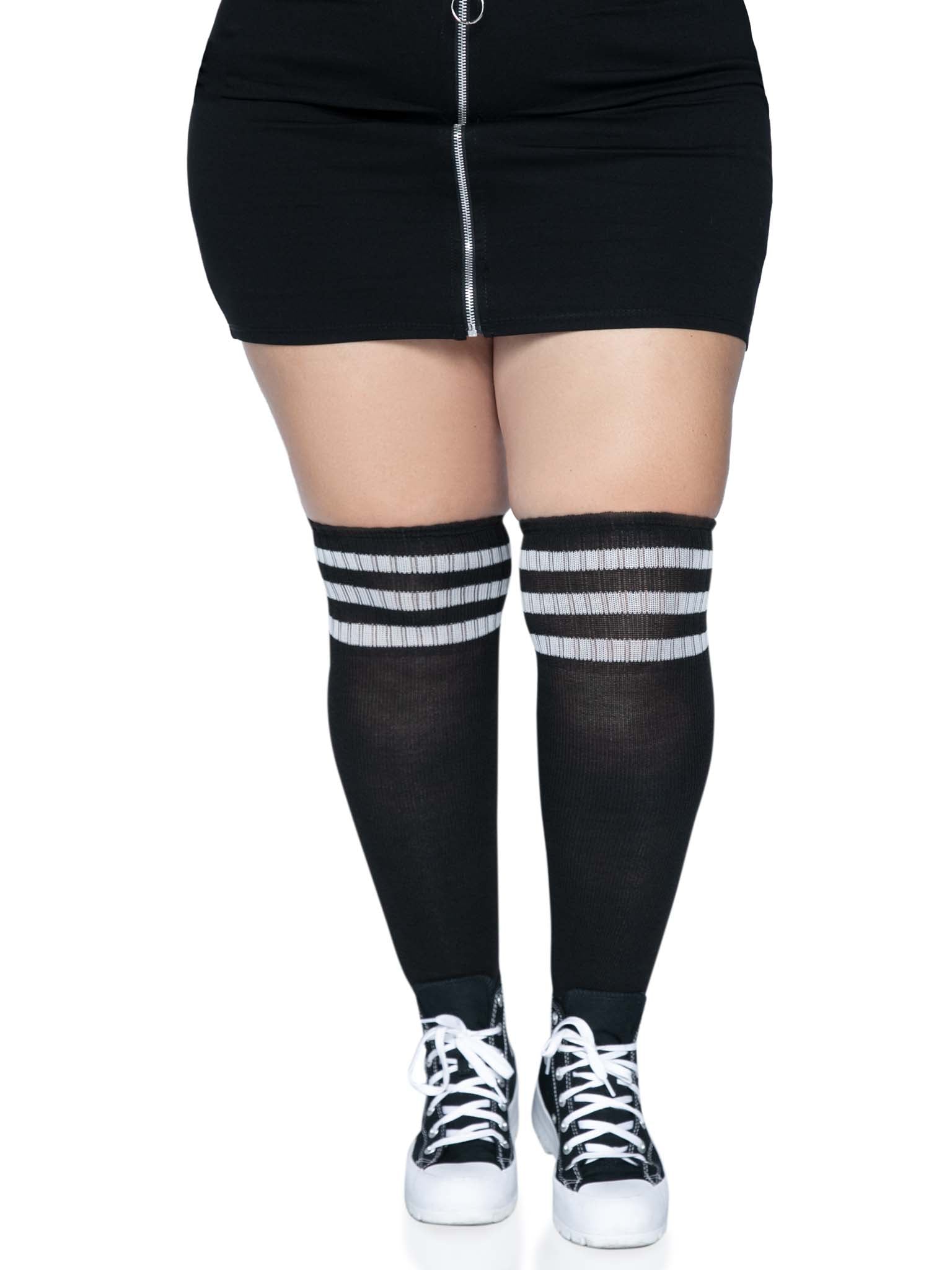 Leg Avenue Kellee Plus Athletic Over The Knee Socks
