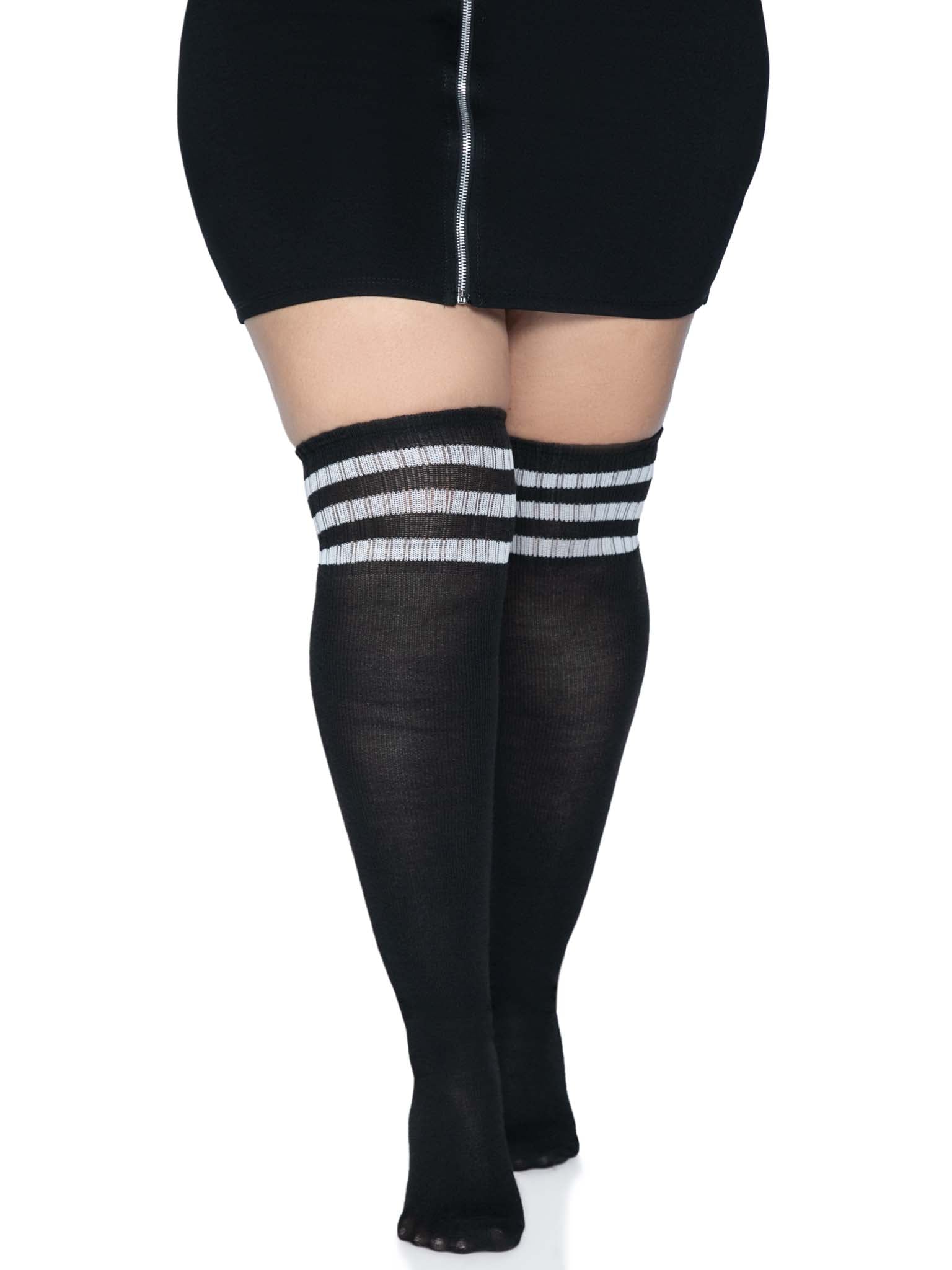 Leg Avenue Kellee Plus Athletic Over The Knee Socks