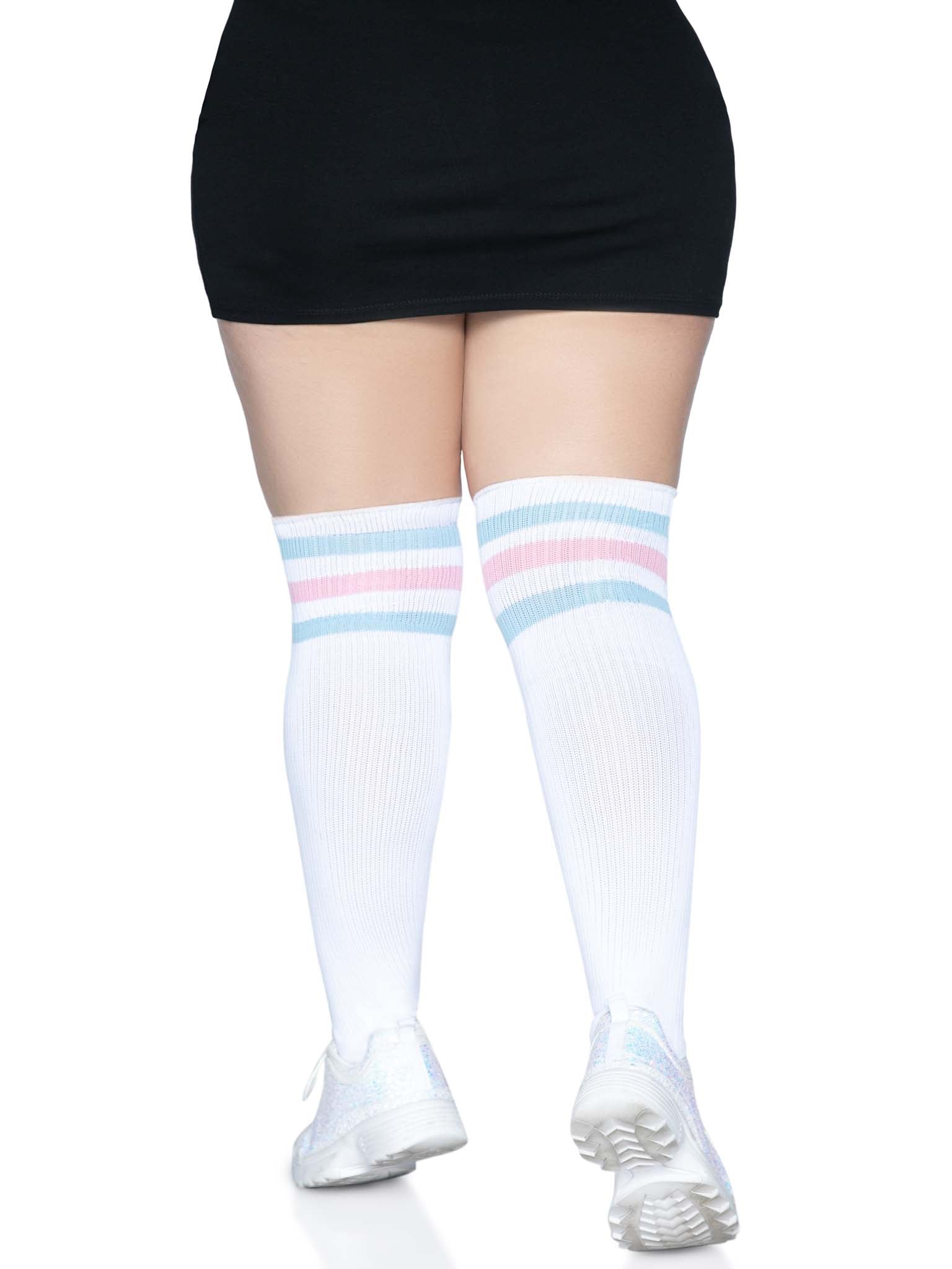 Leg Avenue Kellee Plus Athletic Over The Knee Socks