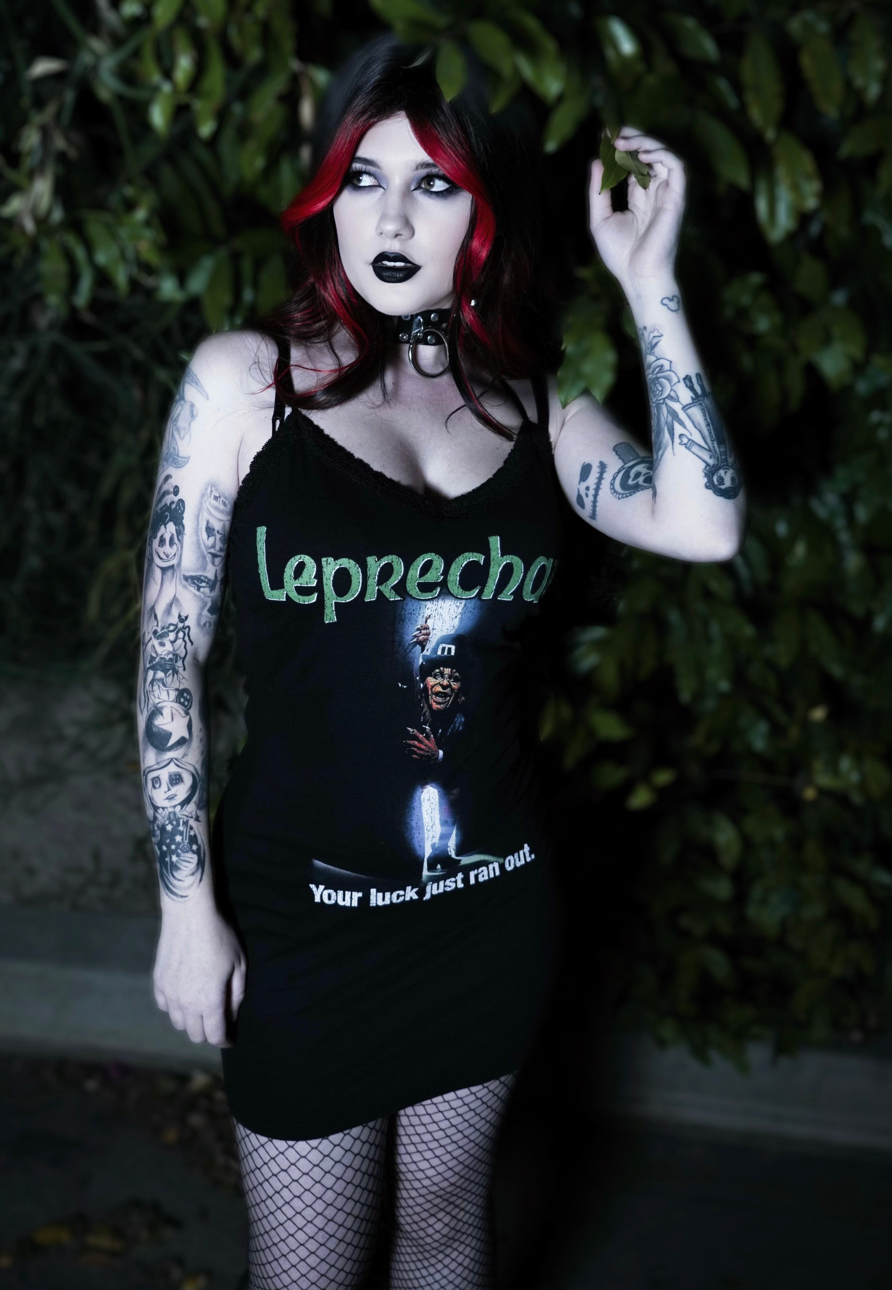 Vera's Eyecandy Leprechaun Lace Strap Dress