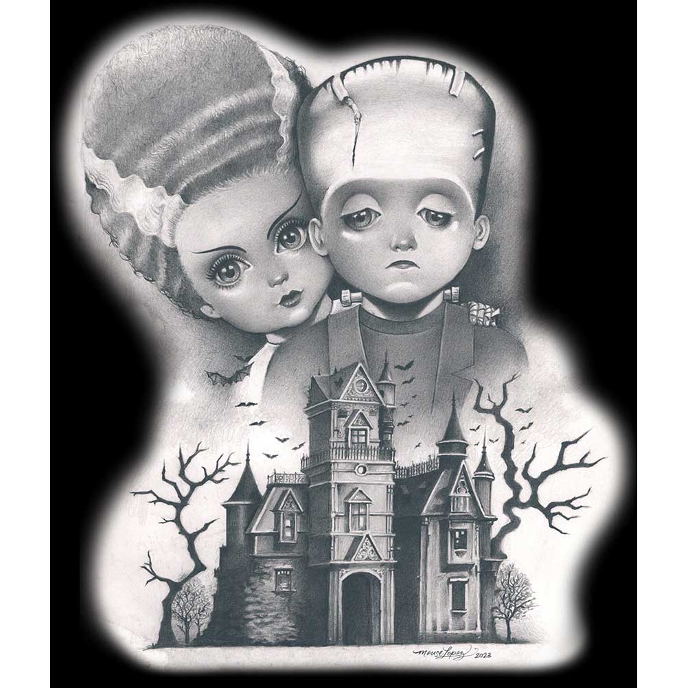 Black Market Art Lil Couple Young Frankenstein Tee
