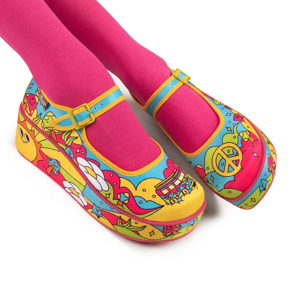 Chocolaticas® Love On The Road Mary Jane Platform