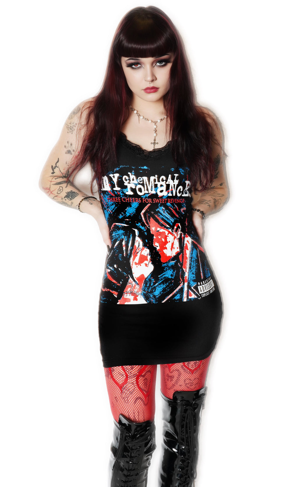 Vera's Eyecandy My Chemical Romance Lace Strap Dress