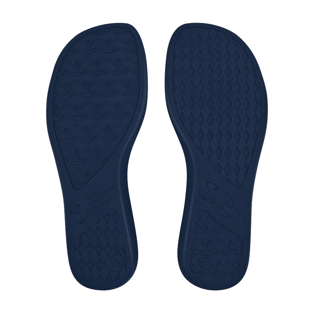 Moonlight Women's Mary Jane Blue Floral Flat