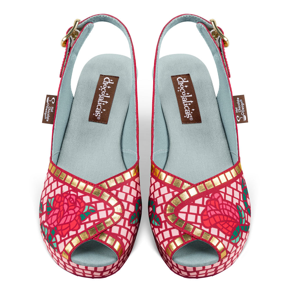 Chocolaticas® Mosaic Garden Slingback Sandal