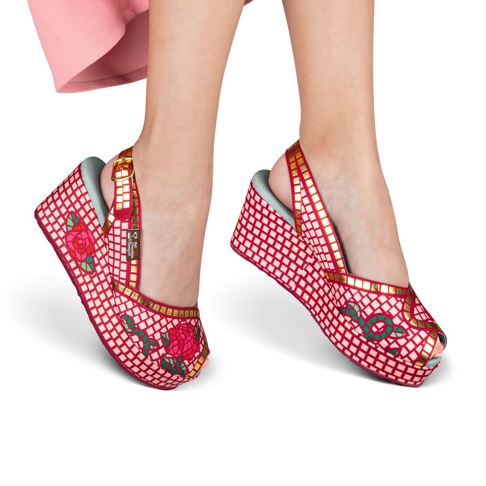 Chocolaticas® Mosaic Garden Slingback Sandal