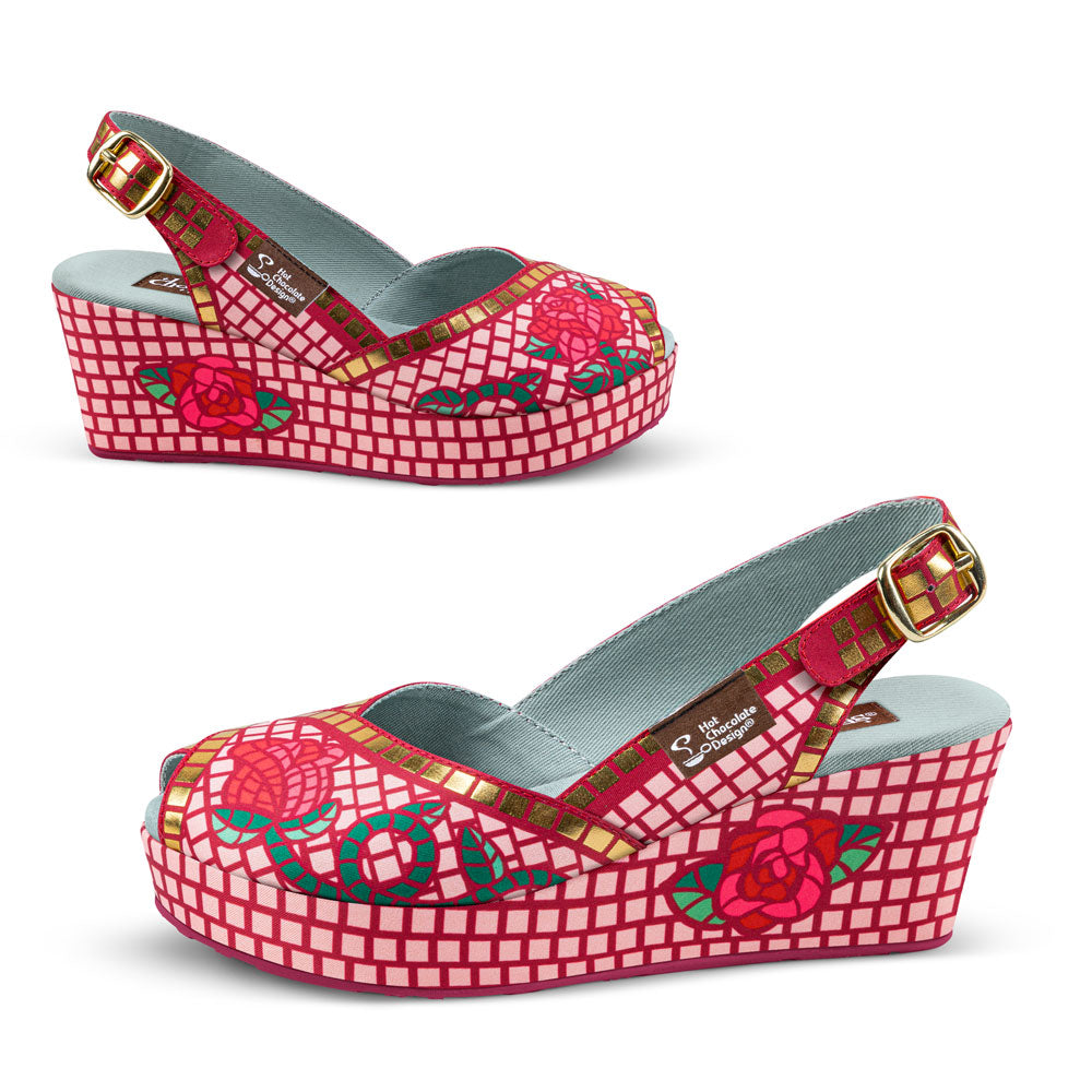 Chocolaticas® Mosaic Garden Slingback Sandal