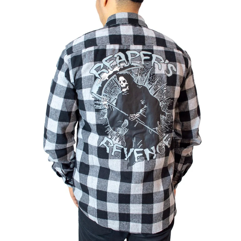 Kreepsville 666 Reapers Revenge Grey Flannel Shirt