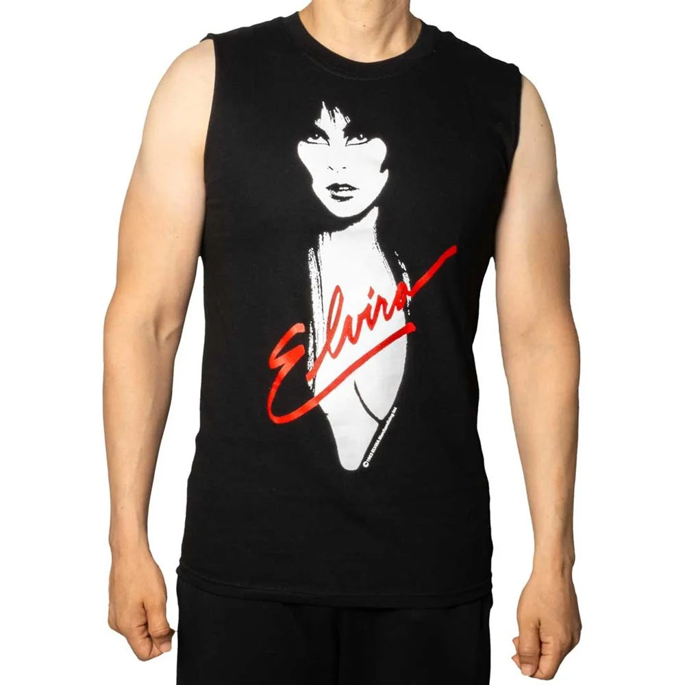 Kreepsville 666 Elvira 1983 Men's Muscle Black Tank Top