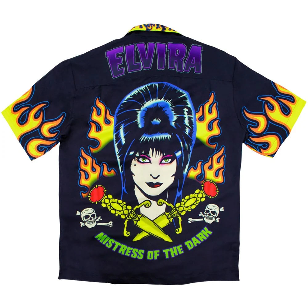 Kreepsville 666 Elvira Tattoo Flames Sub Shirt