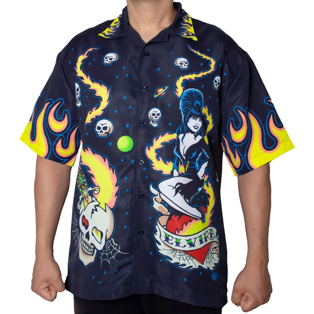 Kreepsville 666 Elvira Tattoo Flames Sub Shirt