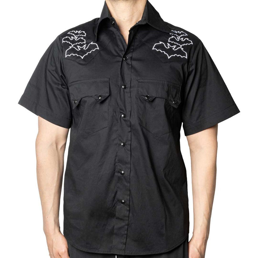 Kreepsville 666 Spiderweb Black Western Shirt – Midnight Rebellion