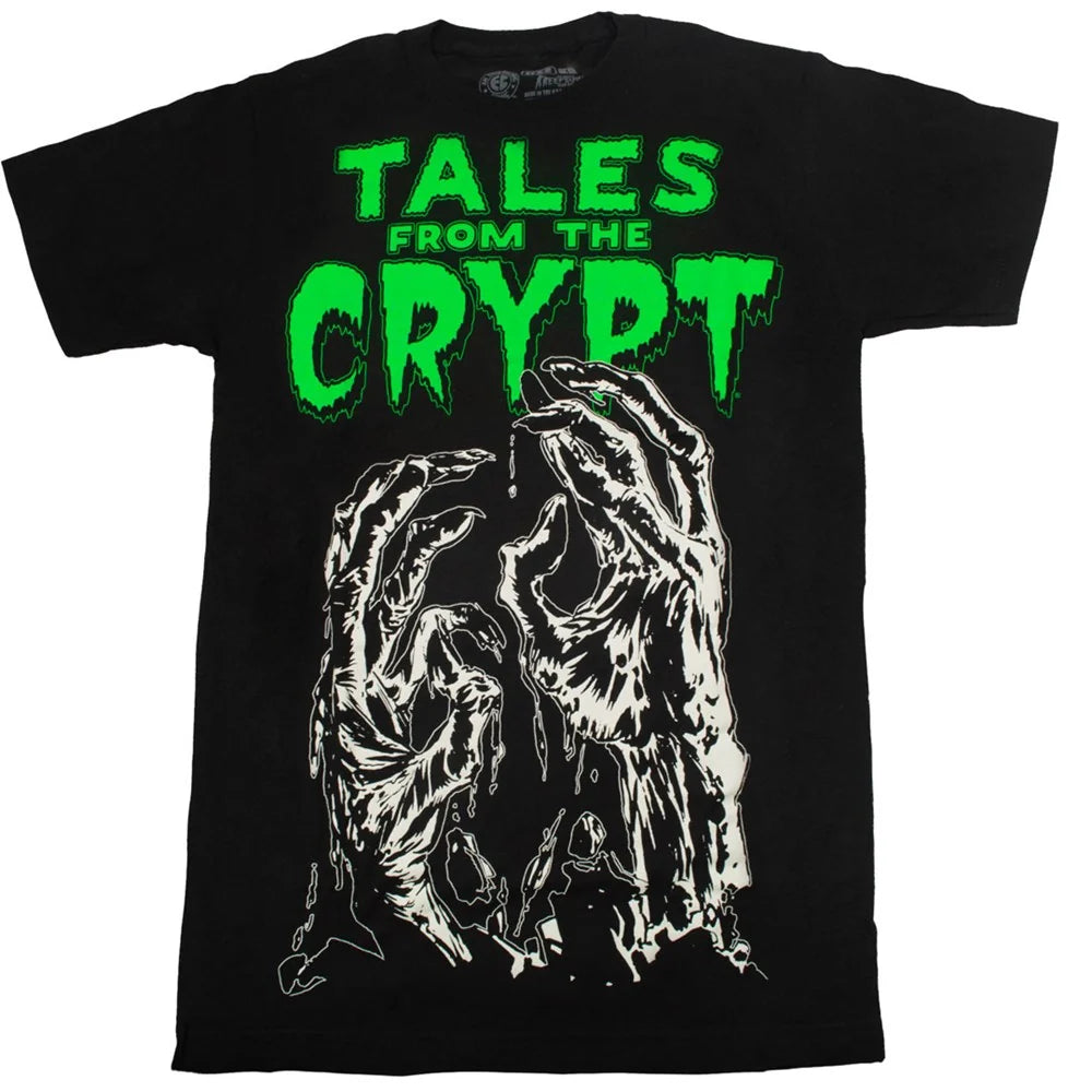 Kreepsville 666 Tales From The Crypt Glow Hands Tee