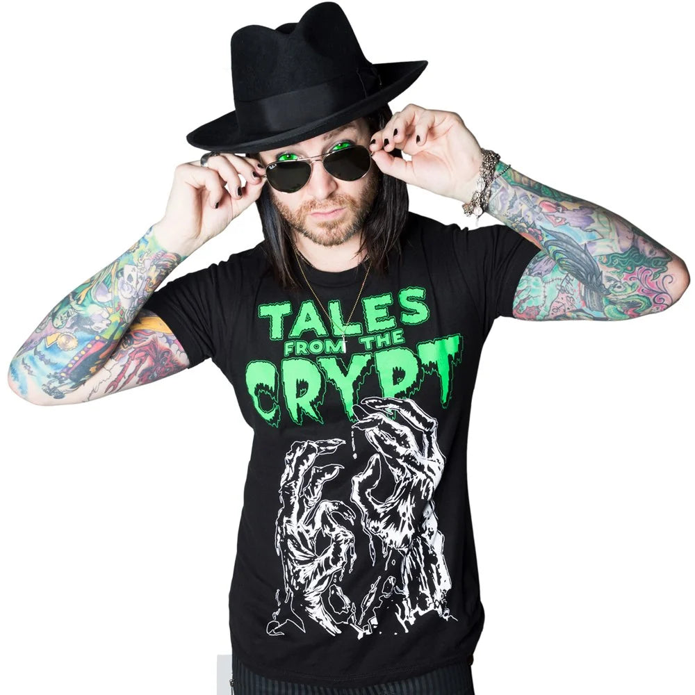 Kreepsville 666 Tales From The Crypt Glow Hands Tee