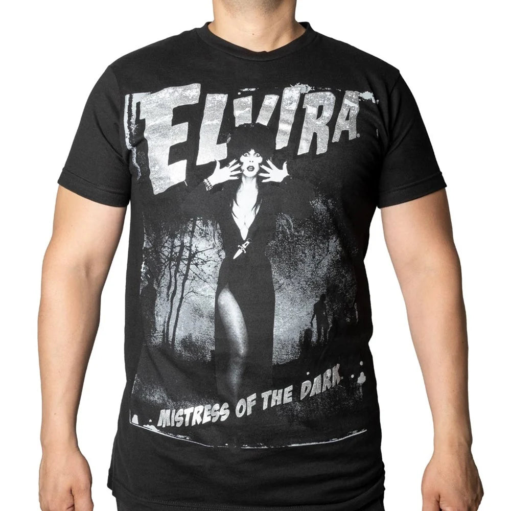 Kreepsville 666 Elvira Grey Graphic Zombie T-Shirt