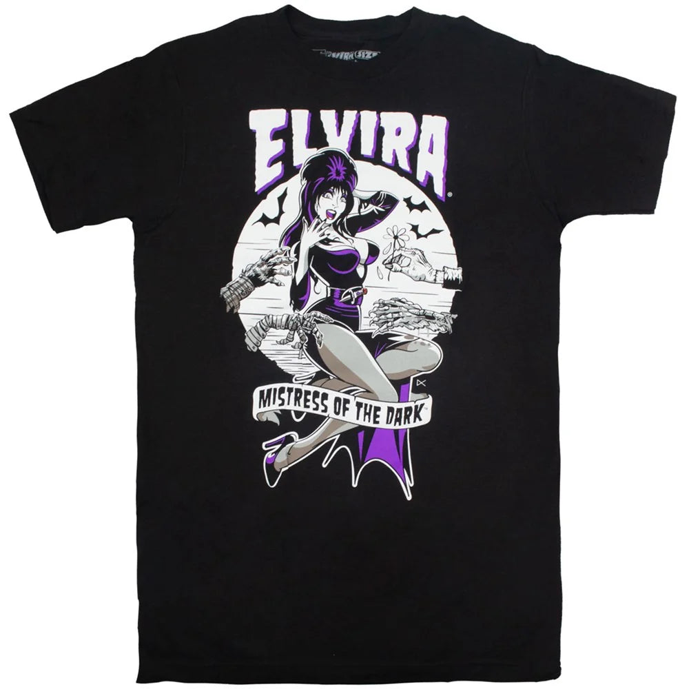 Kreepsville 666 Elvira Monster Hands Black T-shirt