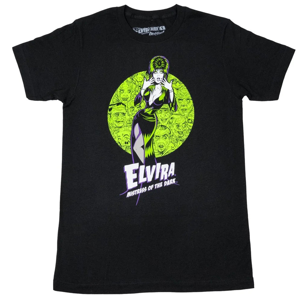 Kreepsville 666 Elvira Onlookers Mens Black T-Shirt