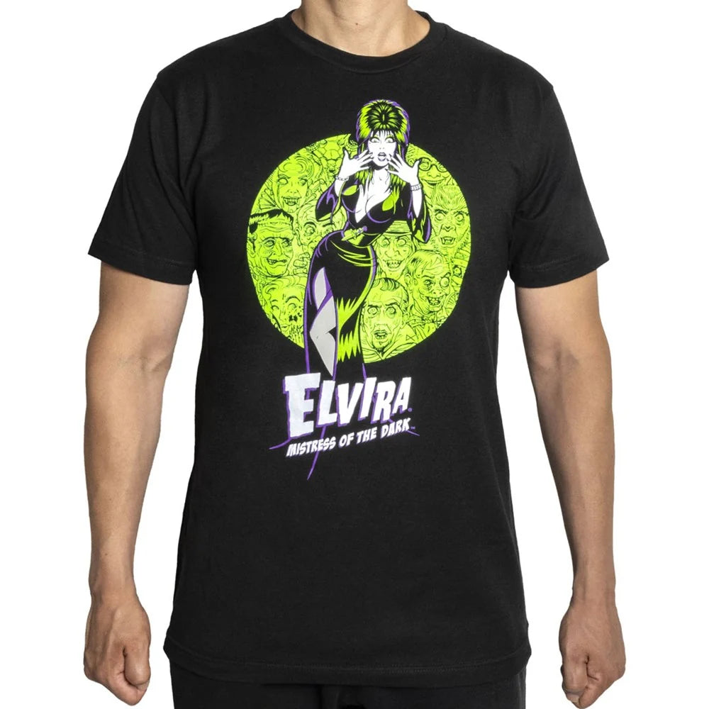Kreepsville 666 Elvira Onlookers Mens Black T-Shirt