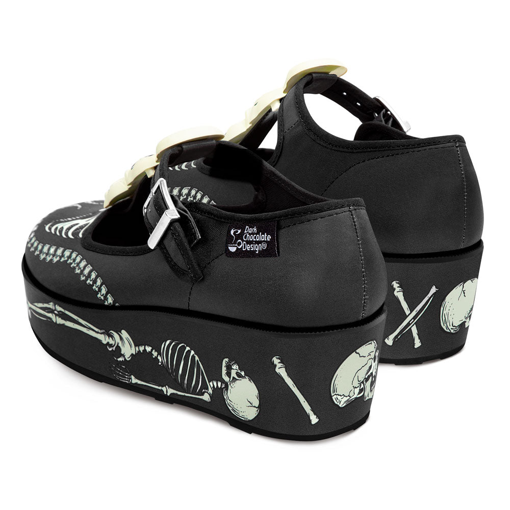 Chocolaticas® Skeletons Under Your Bed Mary Jane Platform