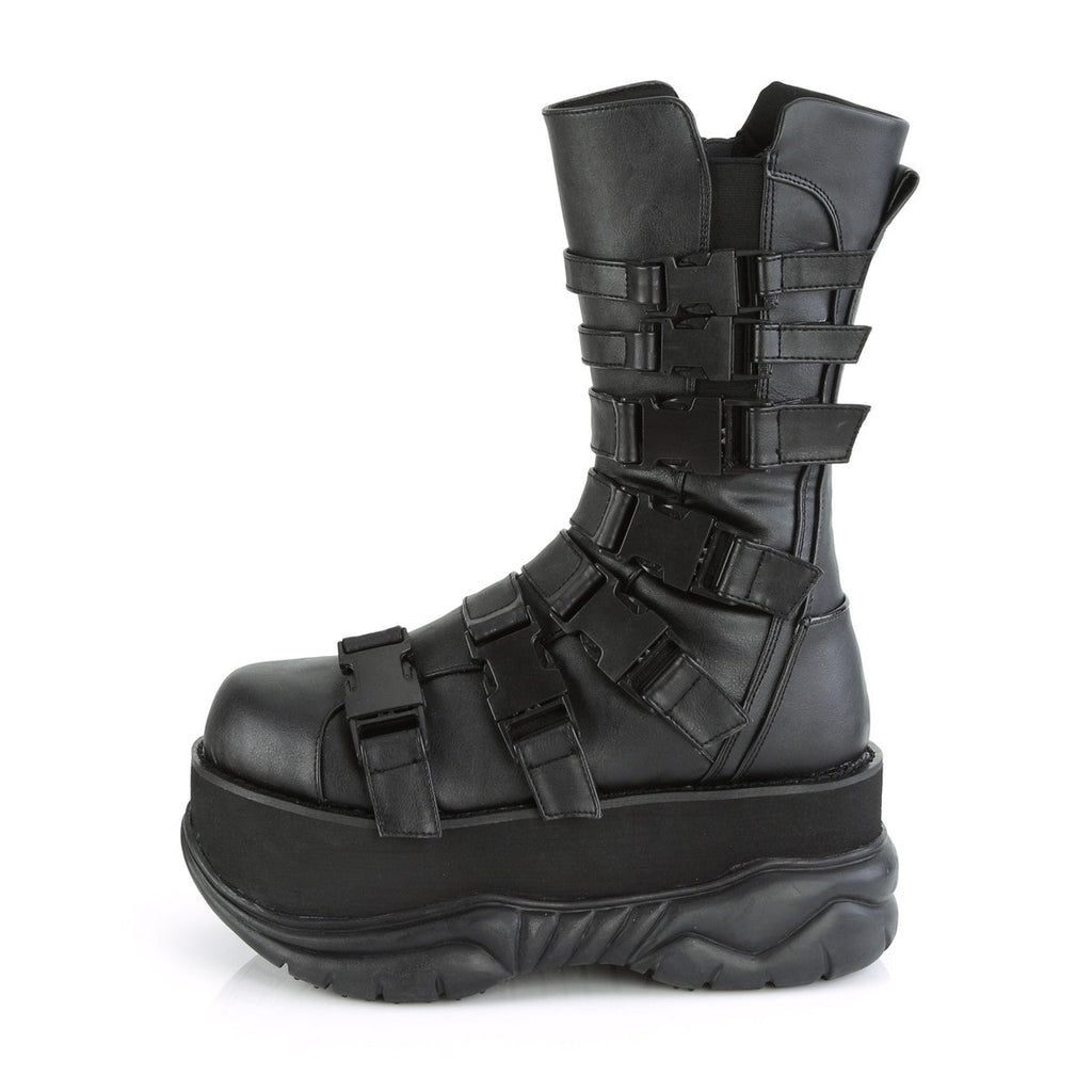 Demonia Neptune 210 Black Vegan Leather