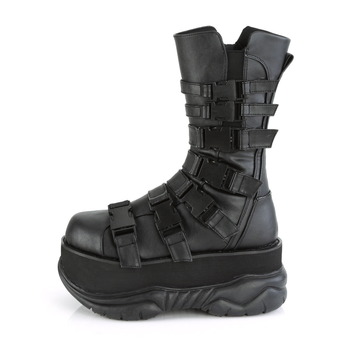 Demonia Neptune 210 Black Vegan Leather