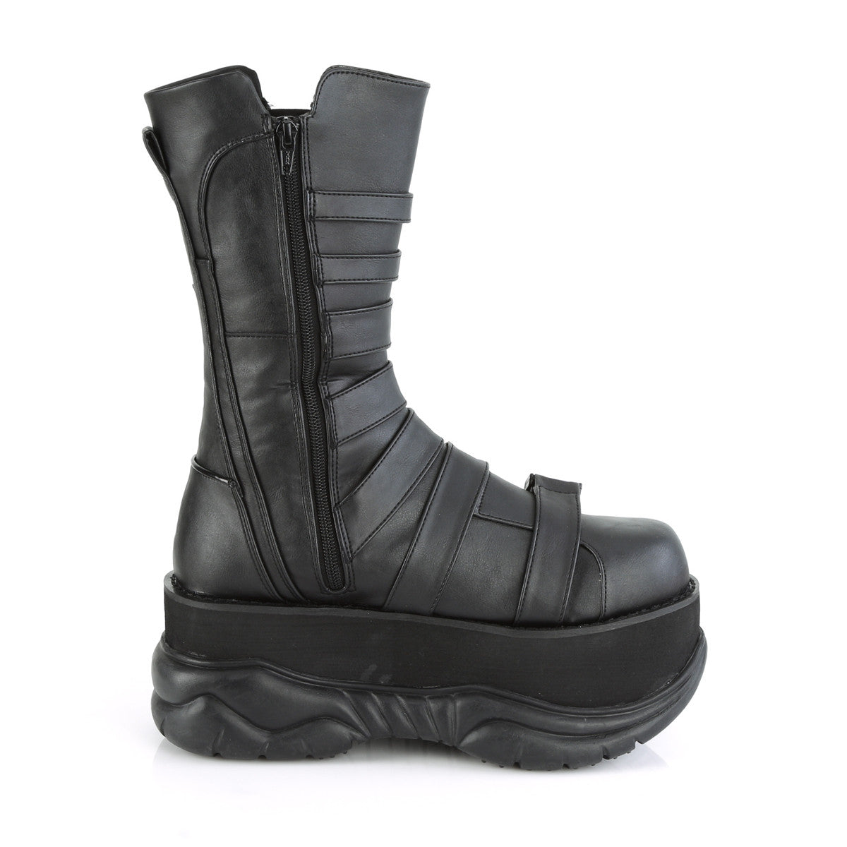 Demonia Neptune 210 Black Vegan Leather