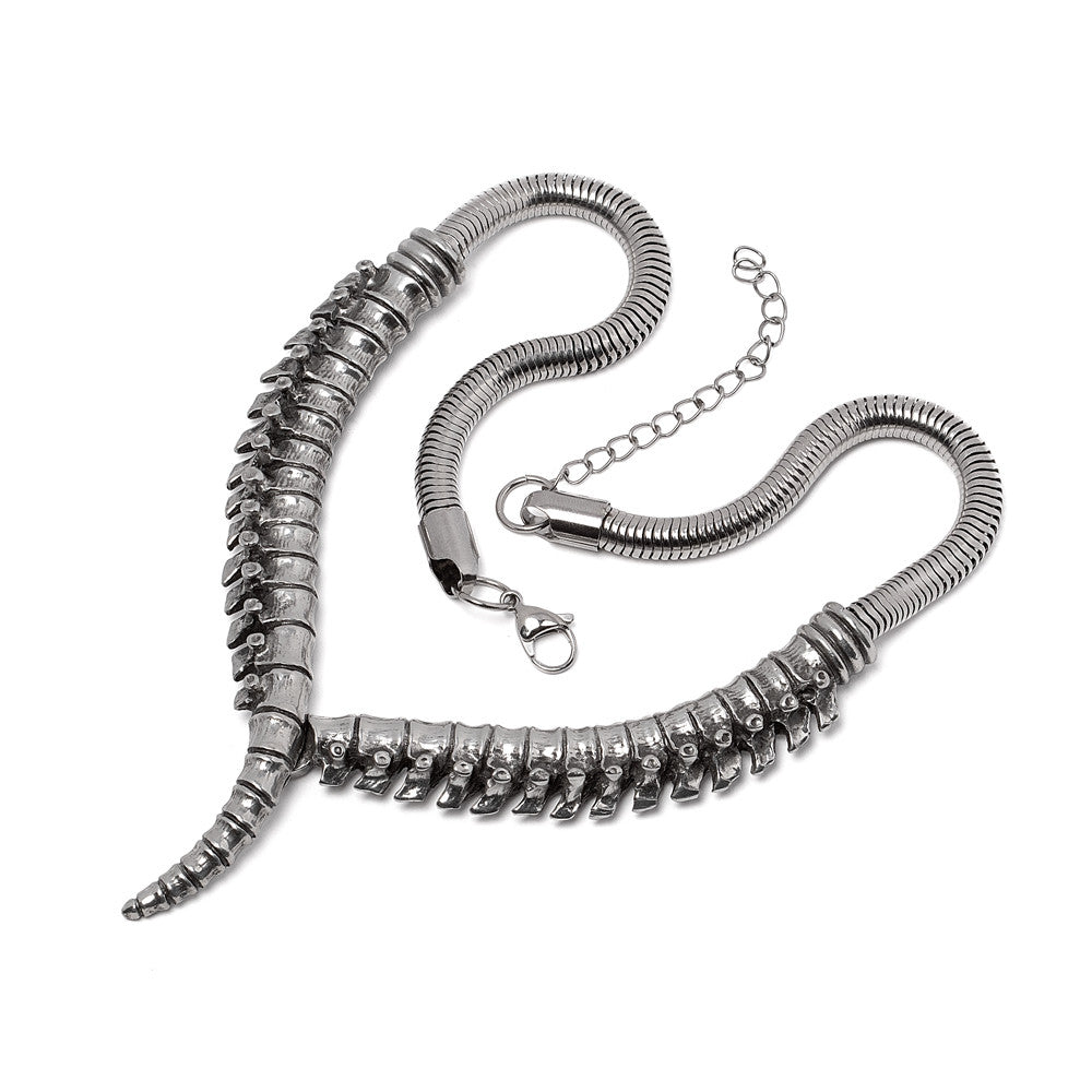 Alchemy Gothic Thoracic Spine Collar Necklace P1007