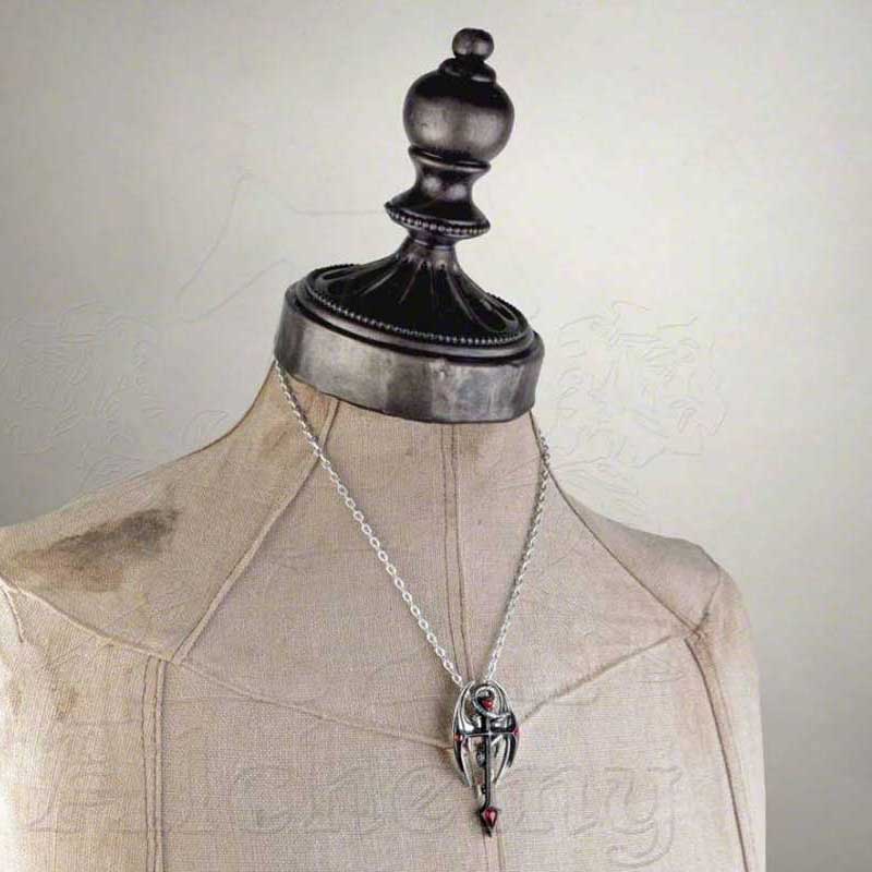 Alchemy Gothic Draconkreuz Pendant Dragon Cross P417