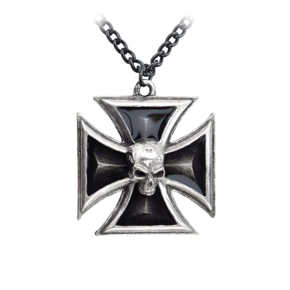 Alchemy Gothic Black Knight's Iron Cross Pendant P617