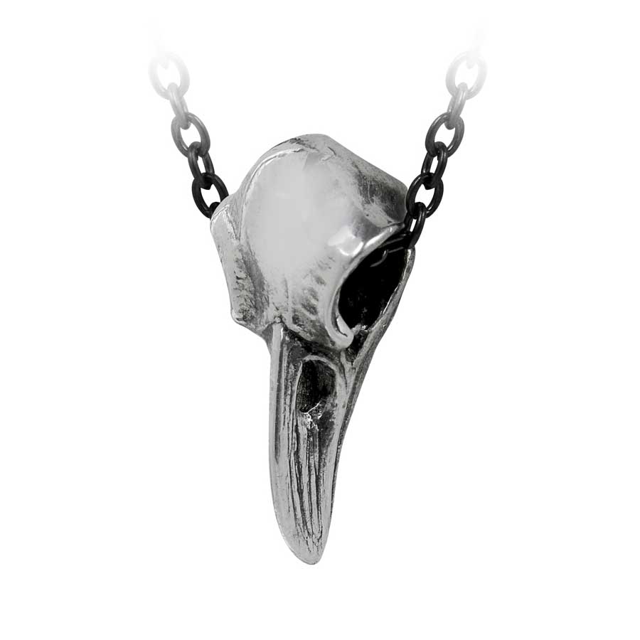 Alchemy Gothic Rabenschadel Klein Raven Skull Pendant P752