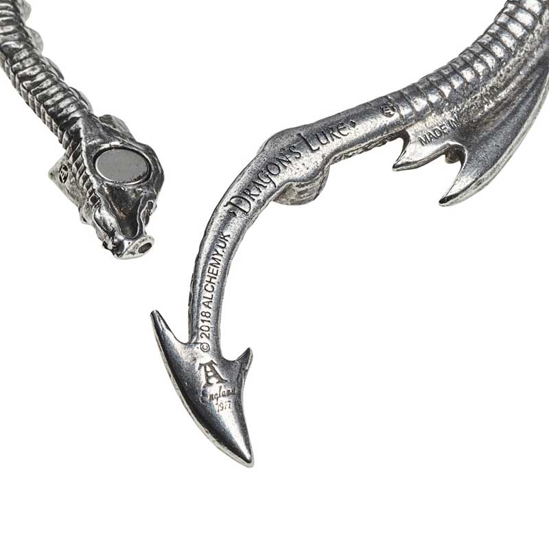 Alchemy Gothic Dragon's Lure Dramatic Necklace Snake Chain P829
