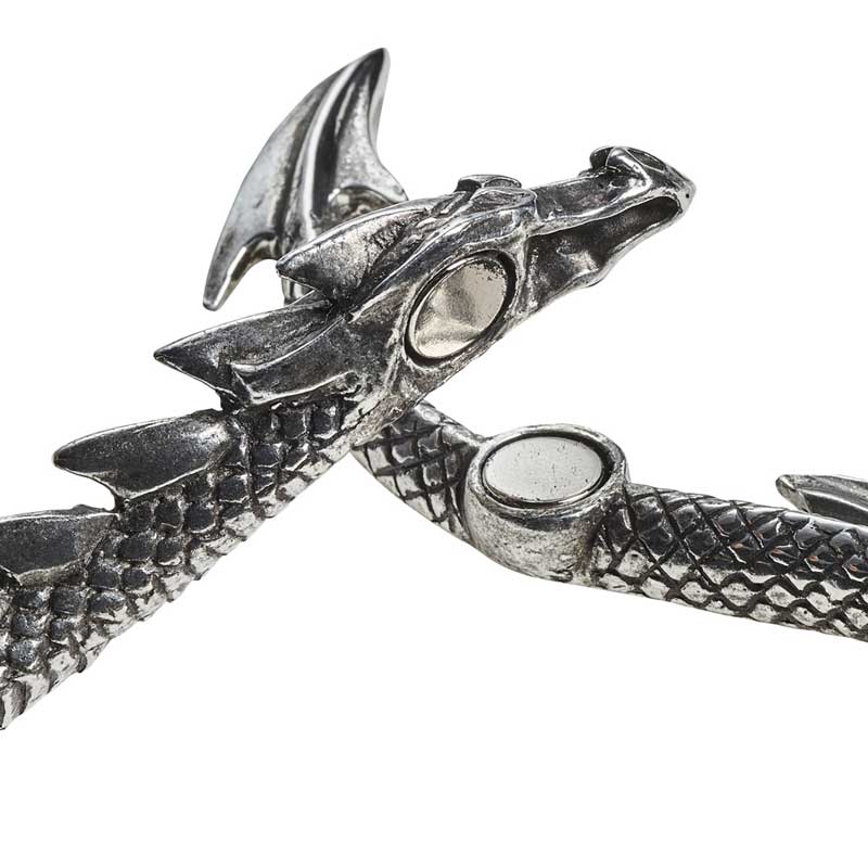 Alchemy Gothic Dragon's Lure Dramatic Necklace Snake Chain P829