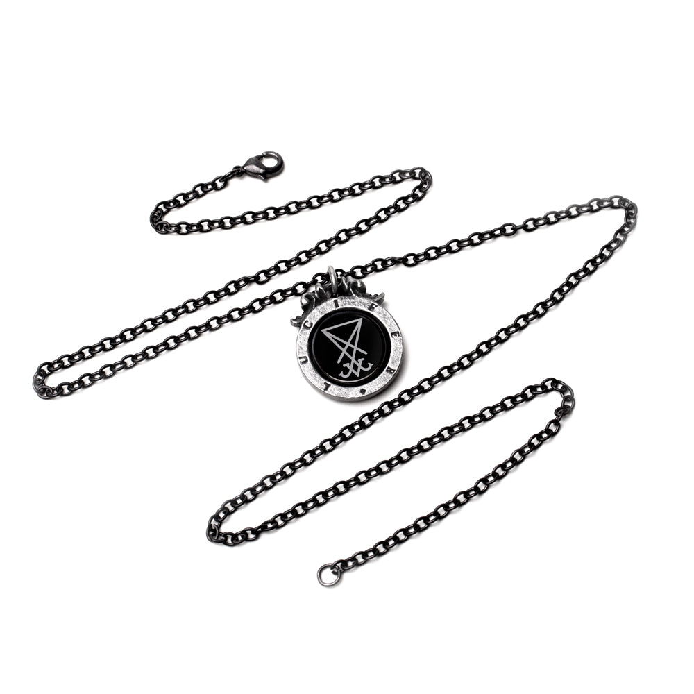 Alchemy Gothic Seal of Lucifer Pendant Symbols P930