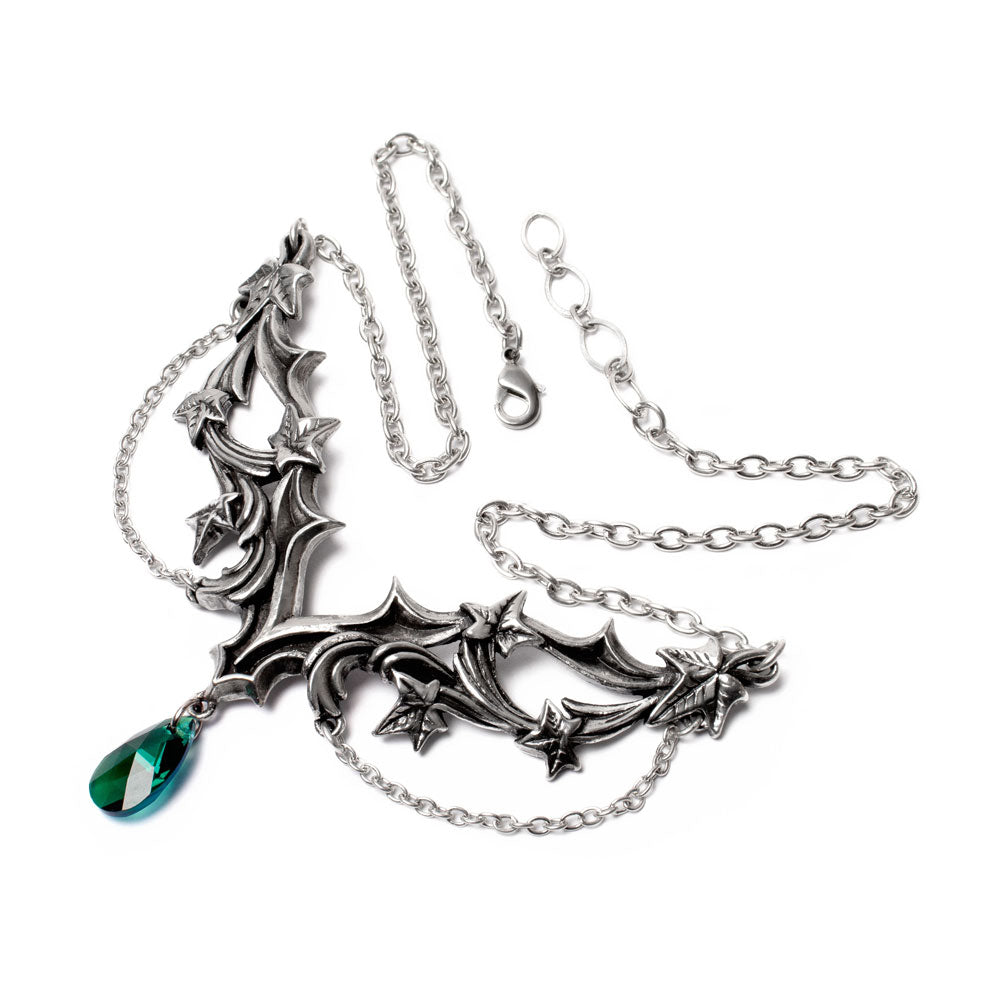 Alchemy Gothic Ivy Leaf Churchyard Necklace P976