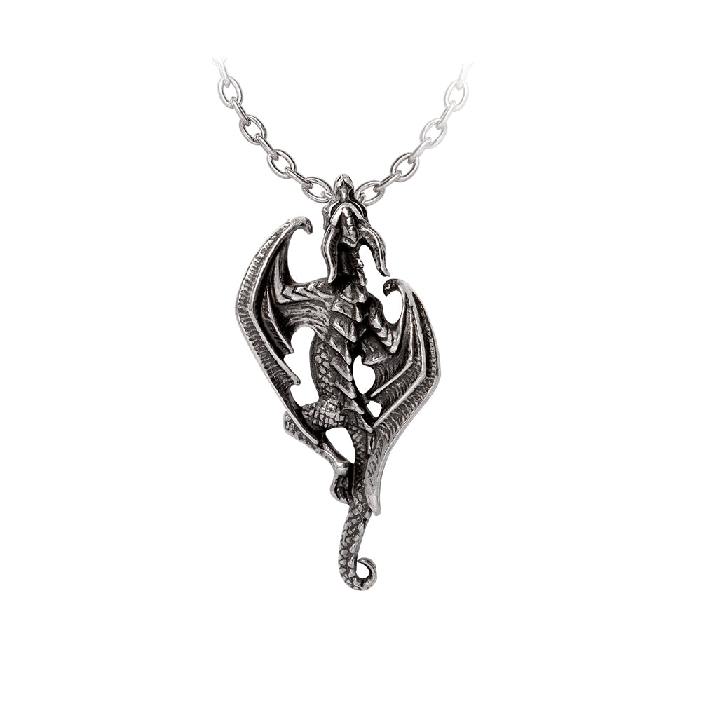 Alchemy Gothic Niflheim Lizard Dragon Rebirth Pendant P984