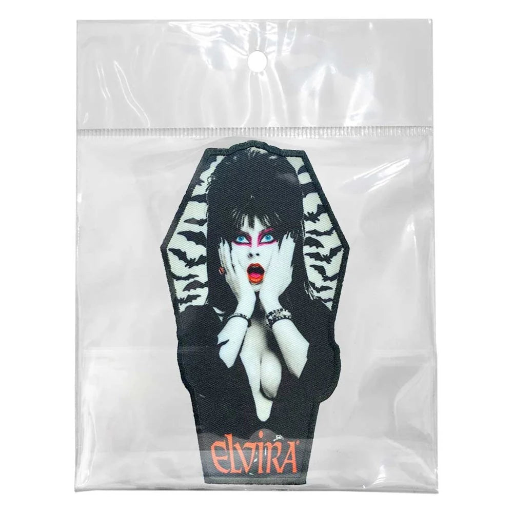 Kreepsville 666 Elvira Bat Coffin Embroidered Iron On Patch