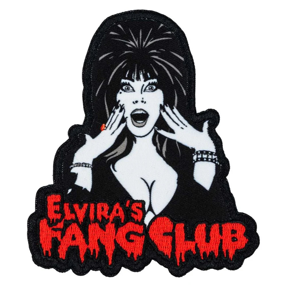 Kreepsville 666 Elviras Fang Club Embroidered Iron On Patch