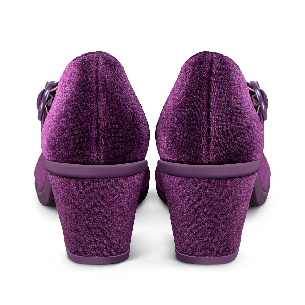 Chocolaticas® Mid Heels Plum Elixir Mary Jane Pump