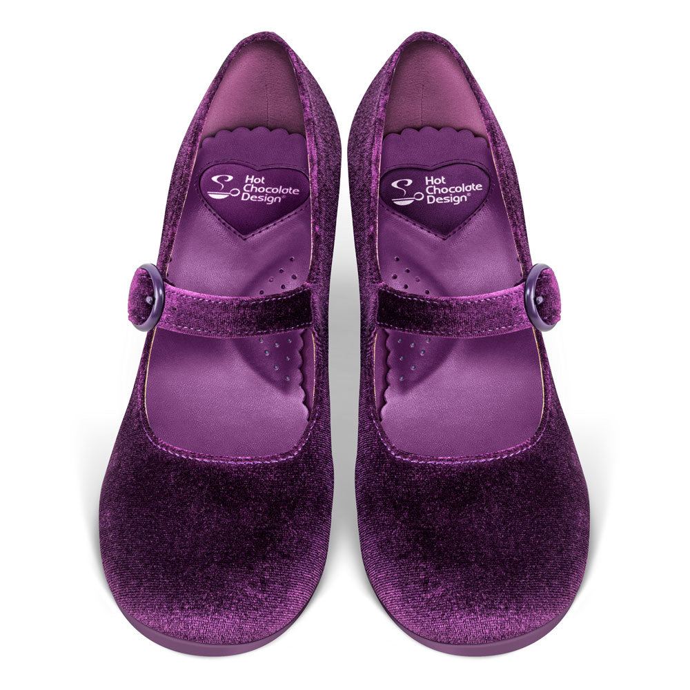Chocolaticas® Mid Heels Plum Elixir Mary Jane Pump