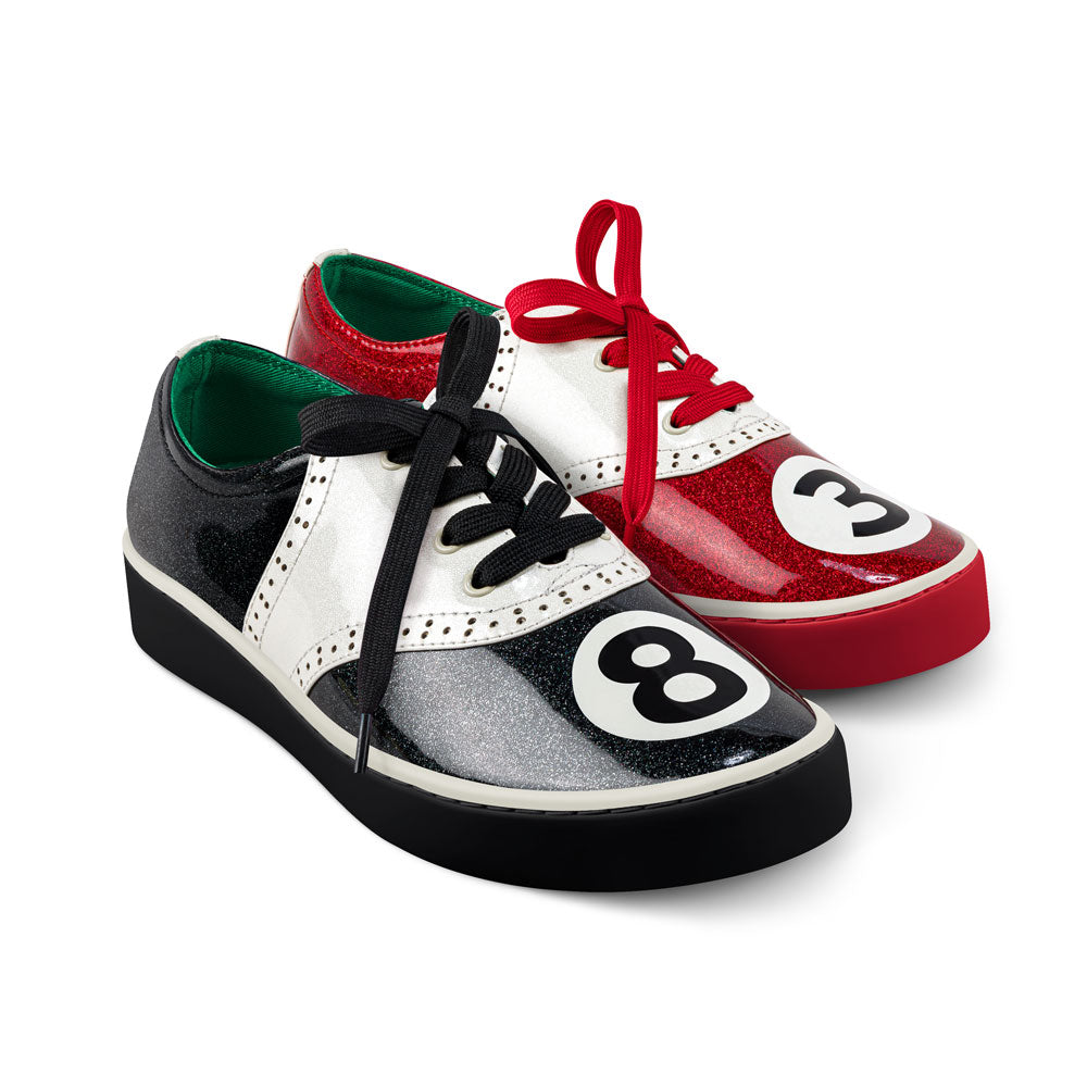Hot Chocolate Design Pool Balls Glitter Sneaker