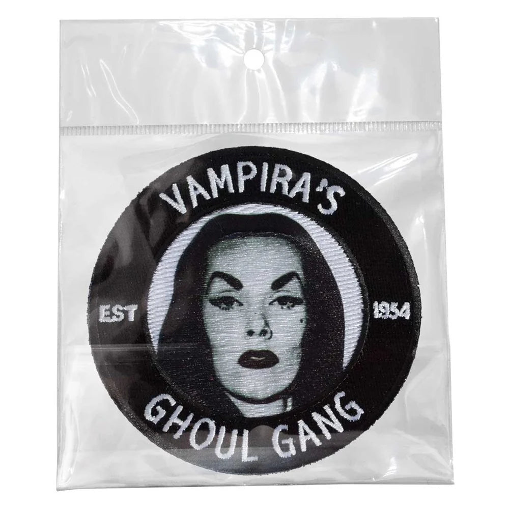 Kreepsville 666 Vampira Ghoul Gang Iron On Embroidered Patch