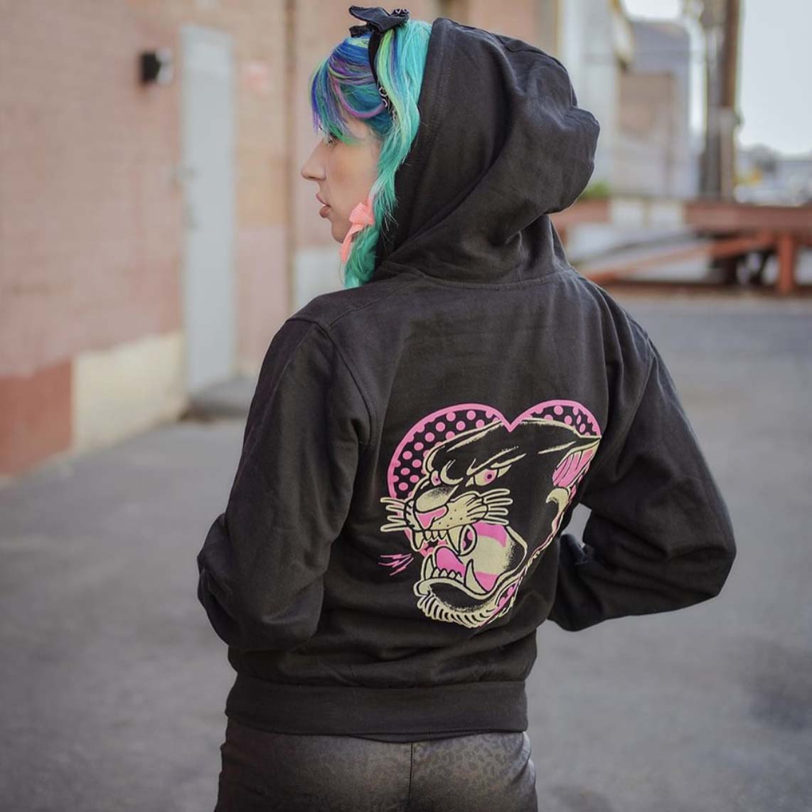 Black Market Art Pink Panther Hoodie