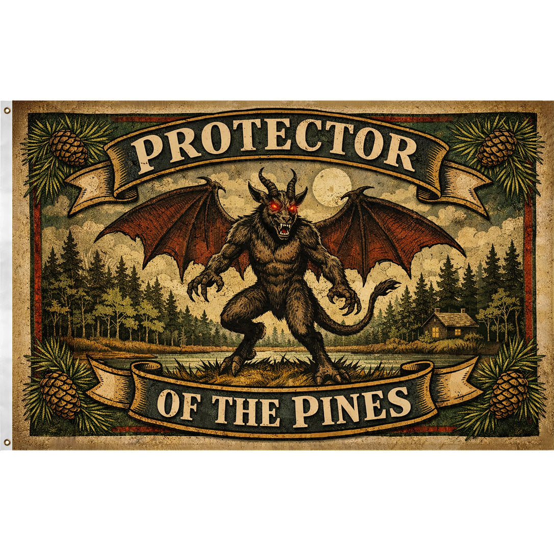 Original Underground Protector of the Pines Jersey Devil Flag
