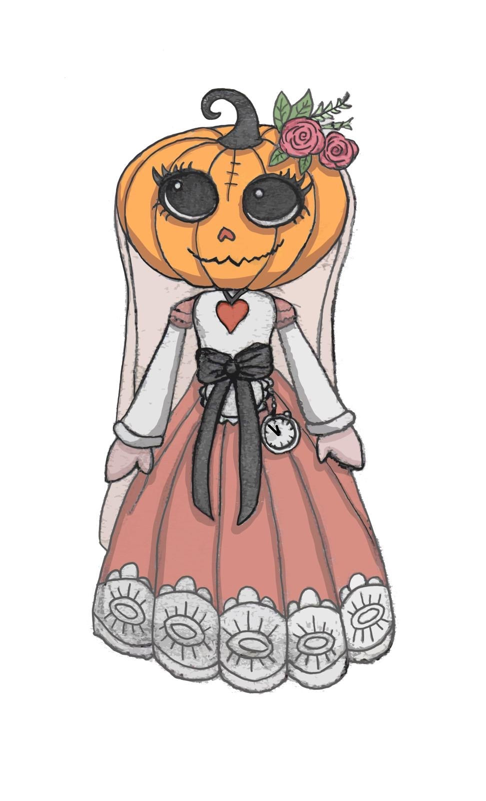 My Charming Dead Pumpkinella Collectible Plush Doll