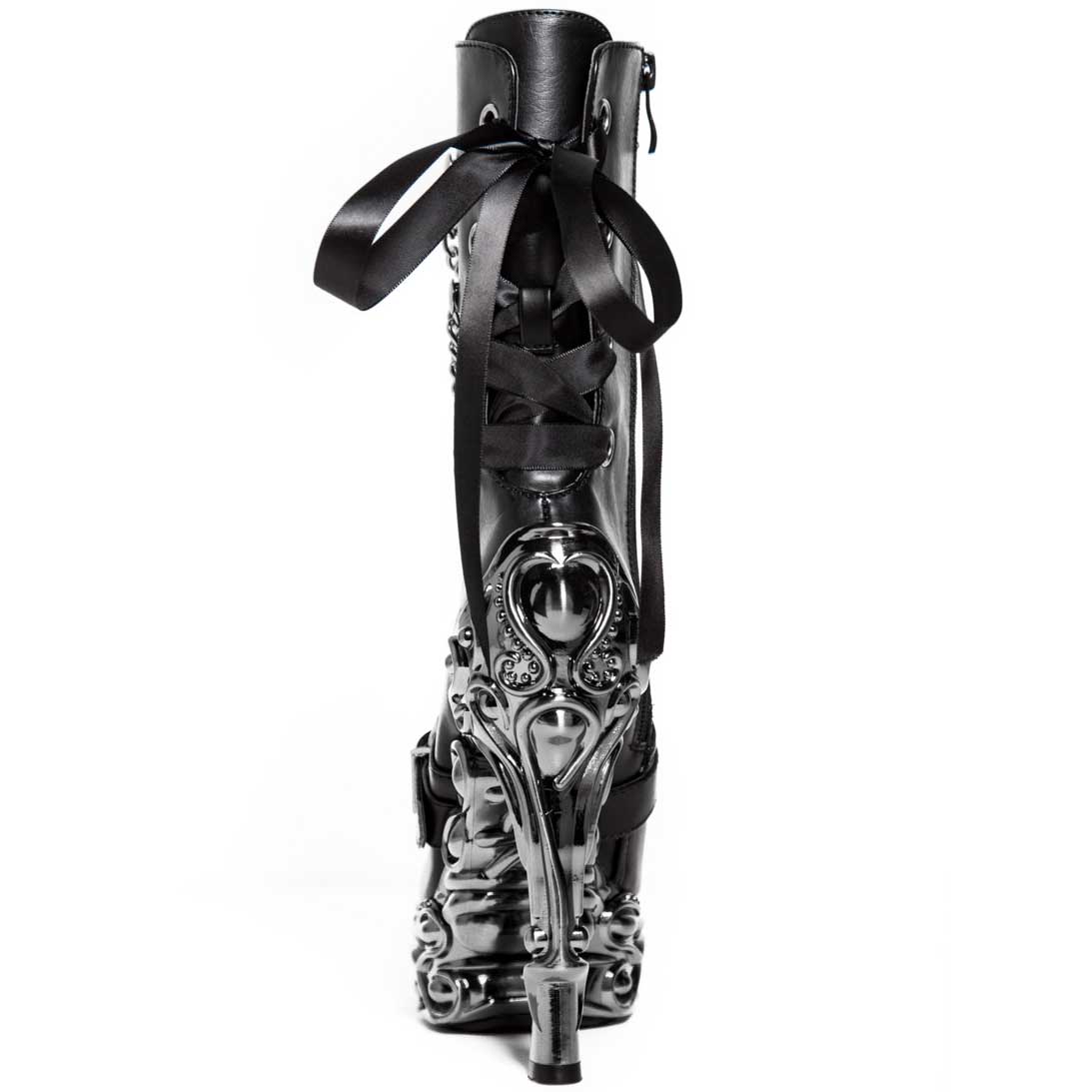 Hades QUINN Black Vegan Ankle Boot 6" Proteus Heel