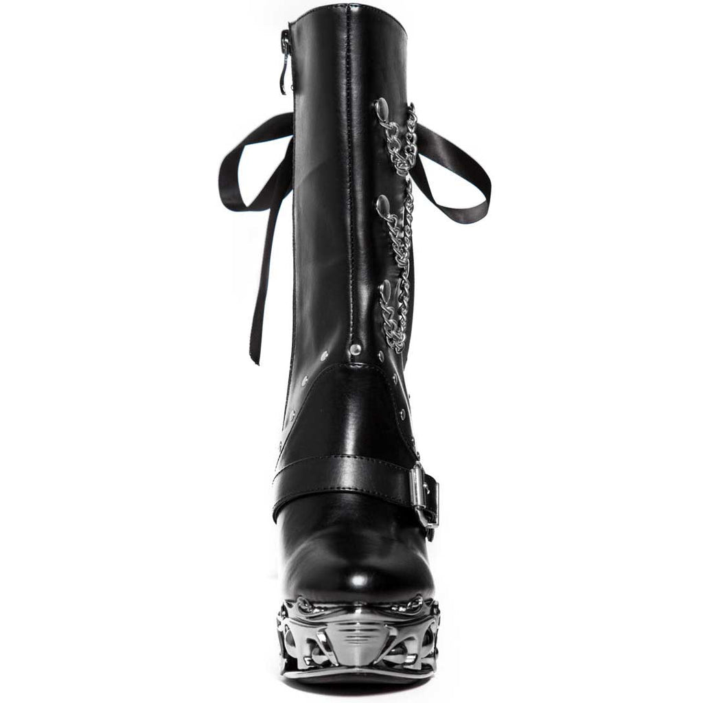 Hades QUINN Black Vegan Ankle Boot 6" Proteus Heel