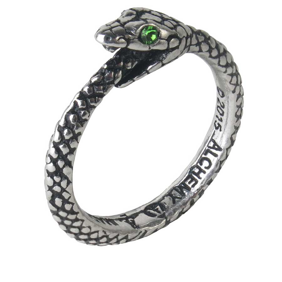 Alchemy Gothic The Sophia Serpent Ouroboros Snake Ring R206