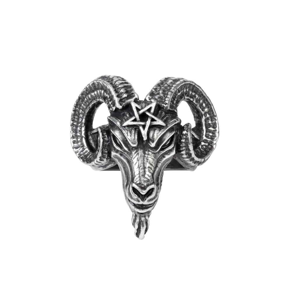Alchemy Gothic Baphomet Knights Templar Ring R239