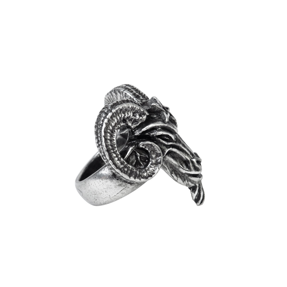 Alchemy Gothic Baphomet Knights Templar Ring R239