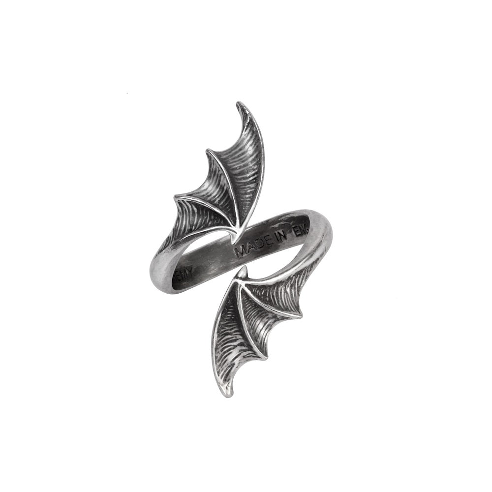 Alchemy Gothic A Night with Goethe Bat Wrap Ring R244